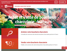 Tablet Screenshot of boucherie-charcuterie-traiteur.fr